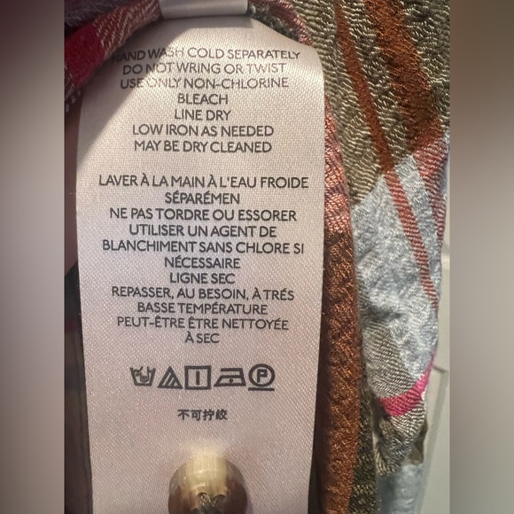 ANTHROPOLOGIE | PILCRO Slide slit plaid tunic Medium - Picture 5 of 9